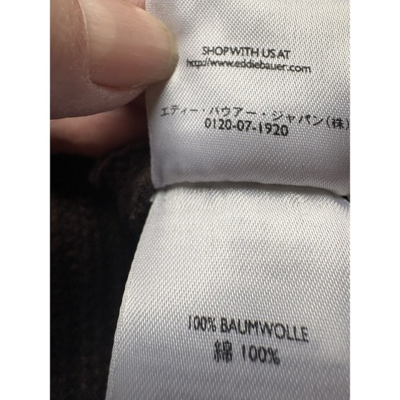 EDDIE BAUER Henley Sweater Mens M Brown Knit Pullover - Picture 8 of 11